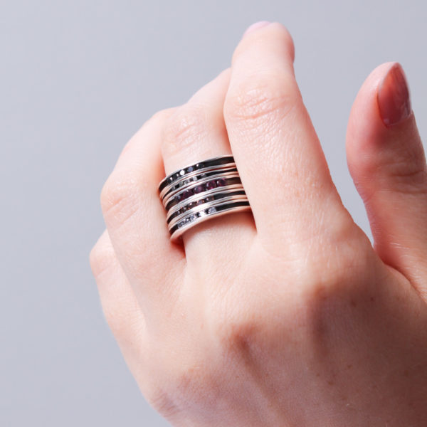 Cubic Zirconia Set Forged Ring - Image 2