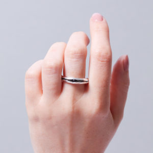 Single Amethyst Cabochon ring
