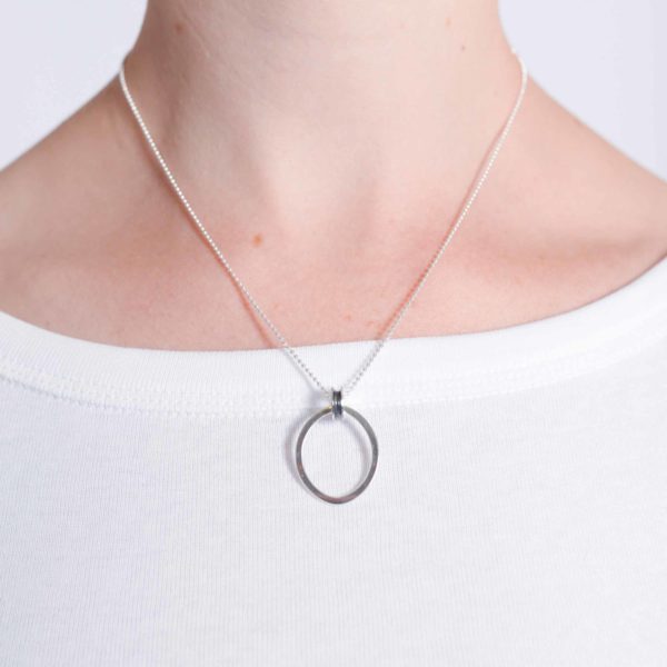Silver loop pendant - Image 2